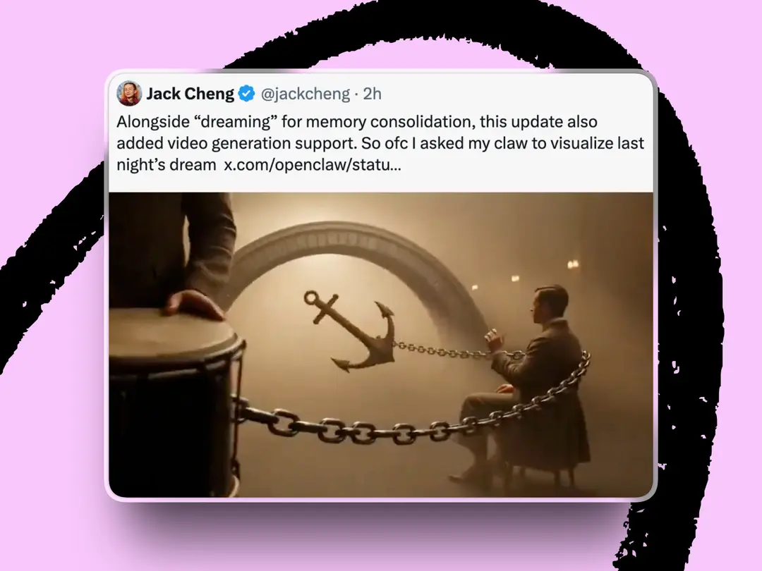 Jack Cheng shares the results of Pip’s “dream.” (Screenshot courtesy of X/Jack Cheng.)